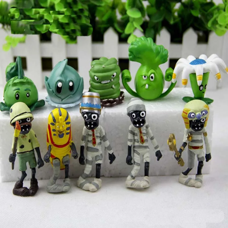 Горячие 40 шт./компл. с изображением героев Plants vs Zombies игры РПЗ Игрушки Растения