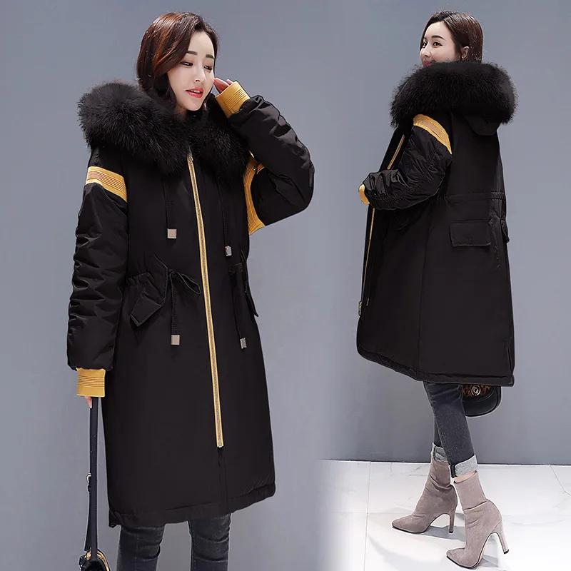 

Ozhouzhan Cotton-padded Clothes Mid-length Thick Korean-style 2018 Winter New Style Parker Overcoat Cotton Coat Student Loose-Fi