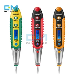 Crayon de Test numérique AC DC 12 250V, testeur de tension électrique, stylo détecteur écran LCD, tournevis pour outils d'électricien 