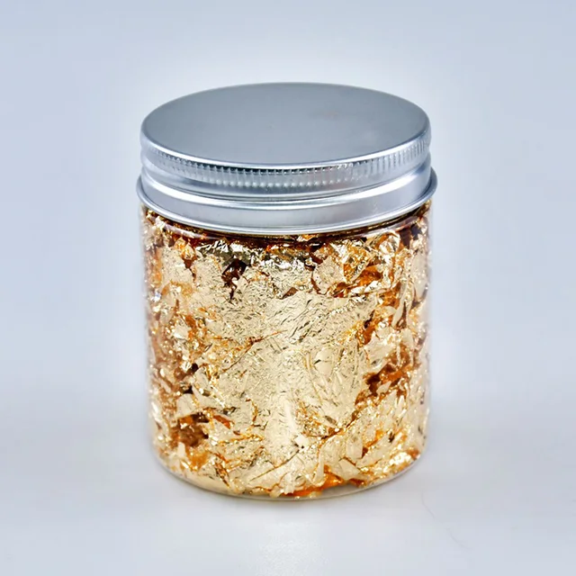 3g Imitation Gold Sliver Copper Foil Leaf Flake Sheets Bulk Foil Paper for DIY Nail Art Decor Candle Mold Making Decor Arts 01