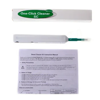 

One-Click Fiber Optic Cleaner Pen 800 Times For SC ST FC 2.5mm Adapters Ferrules Drop Ship