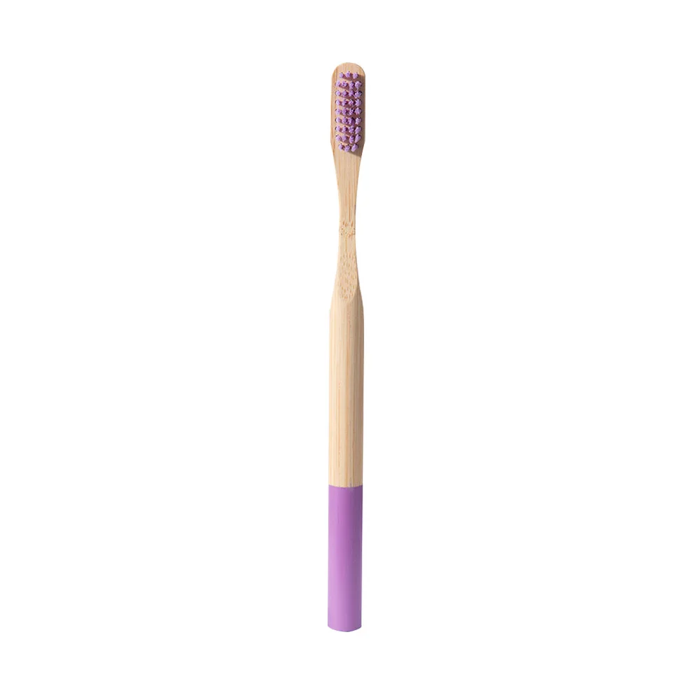 1 шт. зубная щетка из натурального бамбука для взрослых детей Экологичная деревянная зубная щетка со средней мягкой щетиной щетки для ухода за полостью рта