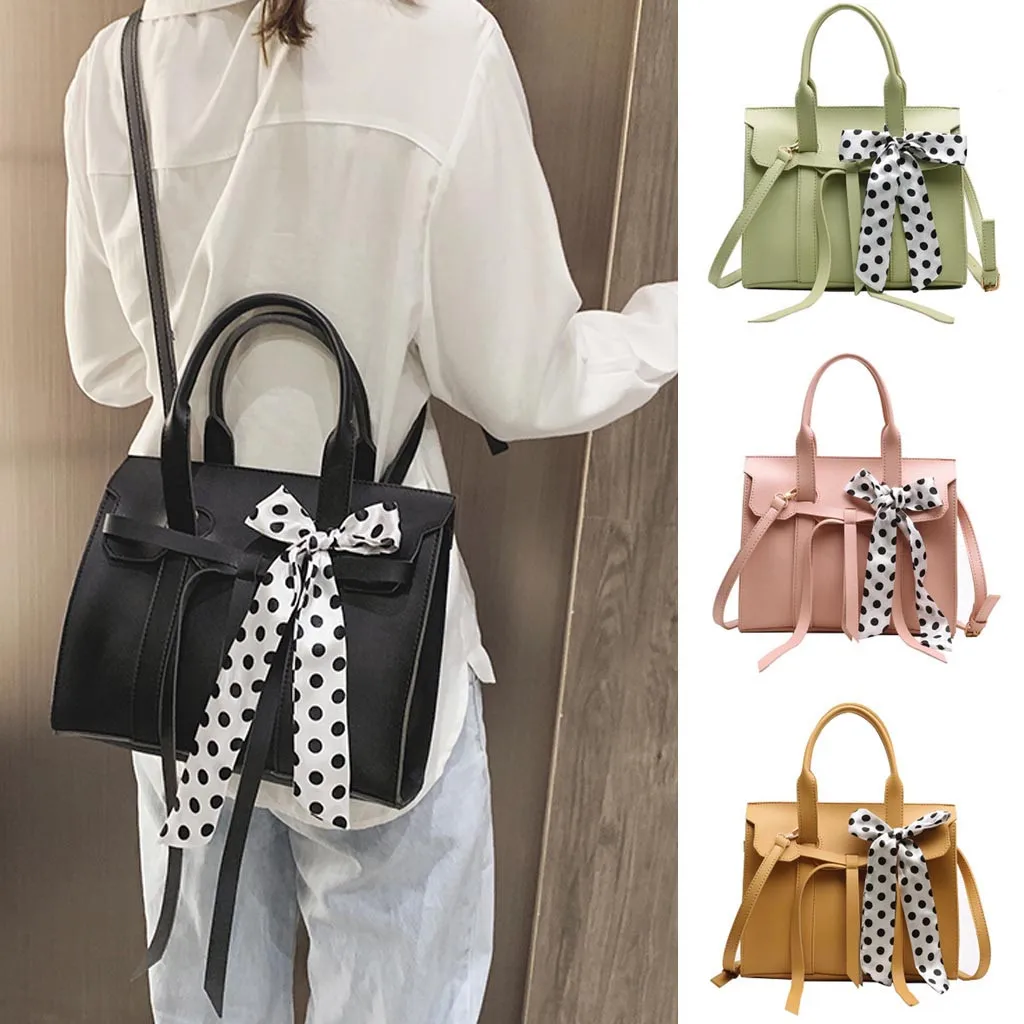 

Women 2019 New Silk Scarf Handbags Fashion Messenger Bag Casual Shoulder Bag Mochila Feminina
