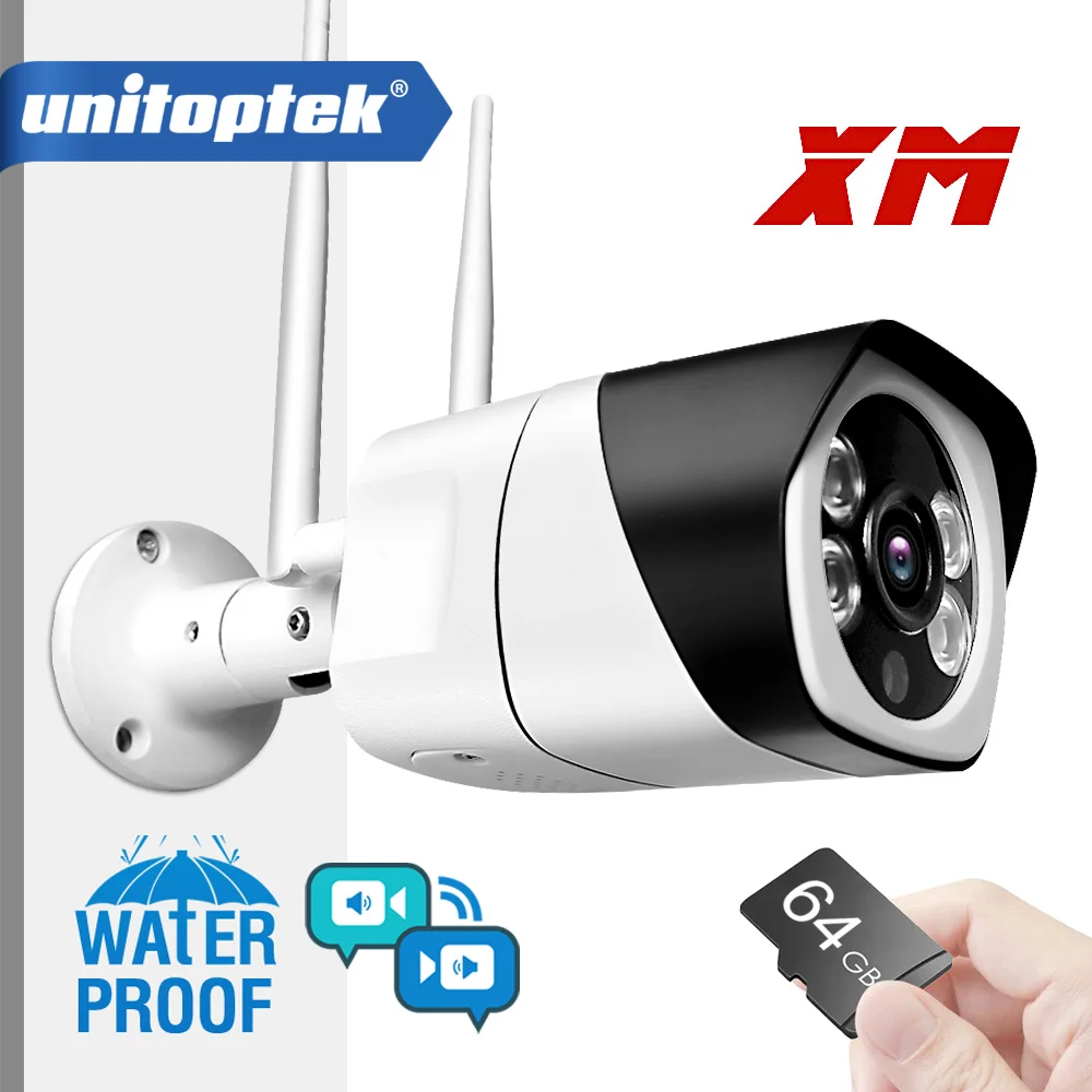 HD 1080P 5MP Беспроводная ip камера ONVIF двухсторонняя аудио WIFI наружная