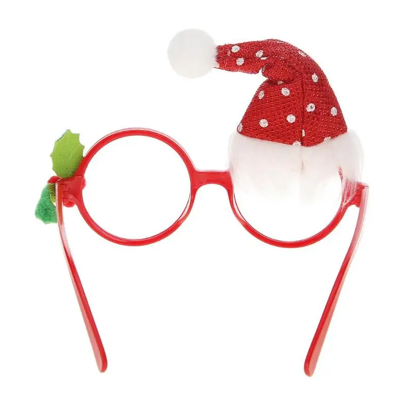 Материал для рождественской вечеринки, очки с оправой год украшения Xmas