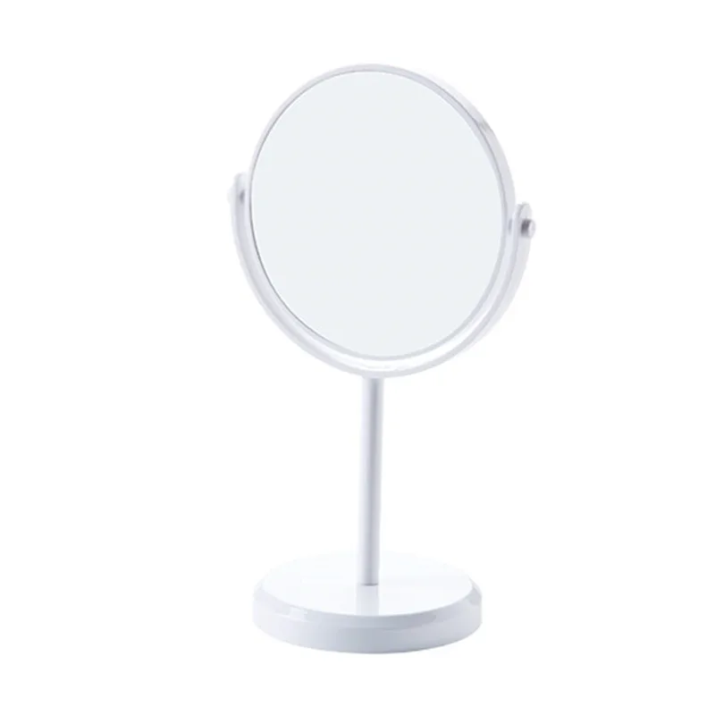 Двойное настольное дамское зеркало настольное увеличение принцесса зеркальный шкафчик круглый маленькое зеркало для макияжа