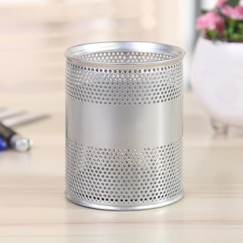 

Antirust School Storage Hole Iron Wire Table Durable Round Pen Holder Office Multi Functional Ornaments Stand Brush Students