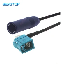 

NEW DIN Female Jack to Fakra Z Female Right Angle Jack FM Radio Converter Cable Car Truck Player Stereo Antenna Adapter Pigtail.