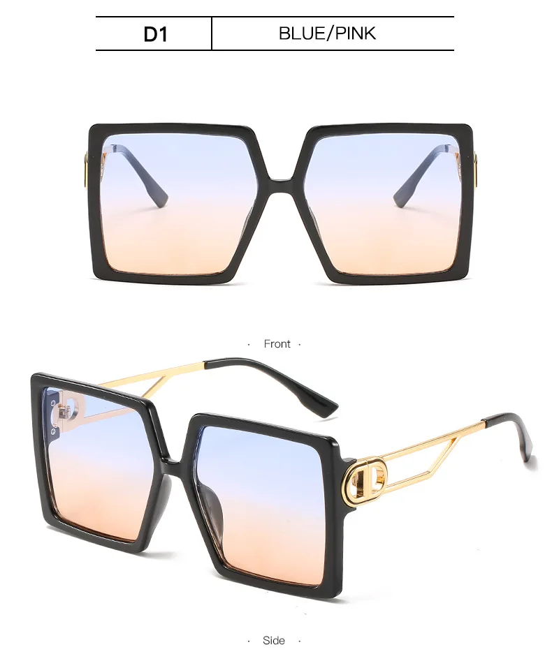 Luxury Brand Square Sunglasses Women Designer Vintage Sun Glasses For Women 2021 Trend Shades Cool Eyewear Female Gradient UV400 (11)