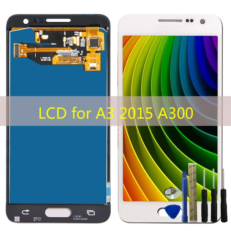 SZHAIYU LCD для Samsung Galaxy A3 2015 A300 Регулируемый ЖК дисплей яркости + сенсорный экран A300H