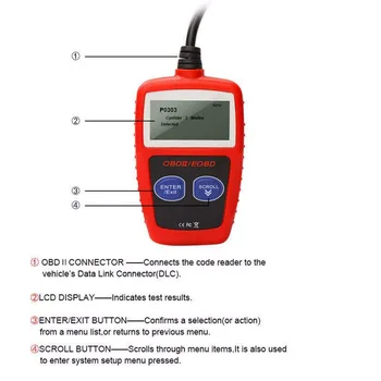 

Car Battery Tester MS309 Diagnostic Tool 12V Digital Battery Tester with Multilingual with Accurate Result