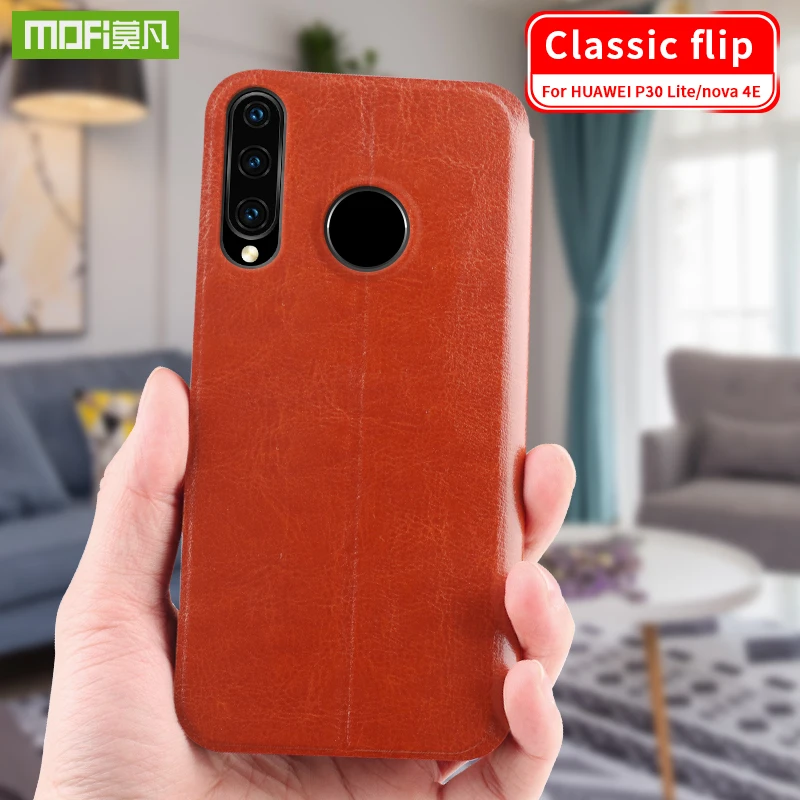 Для huawei p30 Lite чехол оригинальный бренд MOFI кожаный чехол-книжка из искусственной