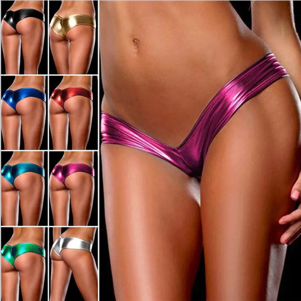 Leather Sexy Panties Erotic Costumes Women's Sexy Lingerie Underwear Bobydoll Underpants Porno G-string Thongs Lenceria Itimates