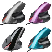 Cura ergonômica vertical do pulso do design do rato ótico de usb para o computador portátil do computador