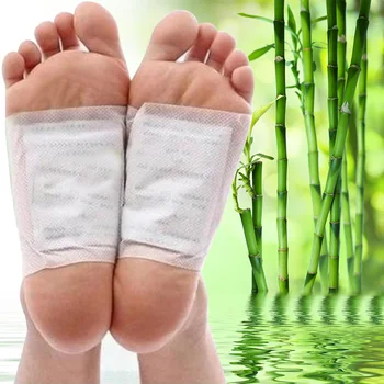 

10PCS/lot Premium Detox Foot Patch Bamboo Pads Patches With Adhersive Foot Care Tool Improve Sleep slimming Foot sticker