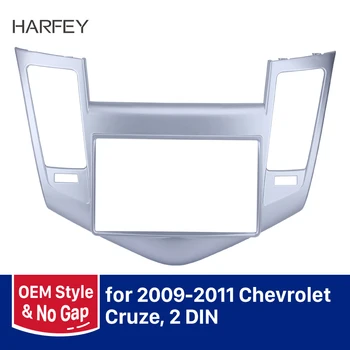 

Harfey 2Din Car Stereo Fascia Mount Kit Panel Refitting Plate for Chevrolet Cruze DVD Frame Trim Kit 173*98 178*100 178*102 mm