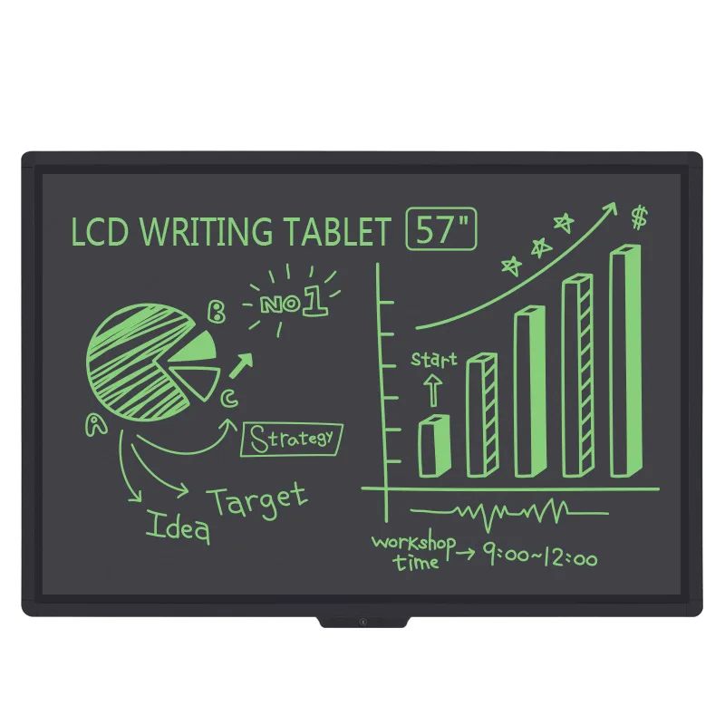 

57-Inch Straight Edge Lock LCD Liquid Crystal Light Handwriting Board Small Blackboard writingtablet Painted Doodle Board