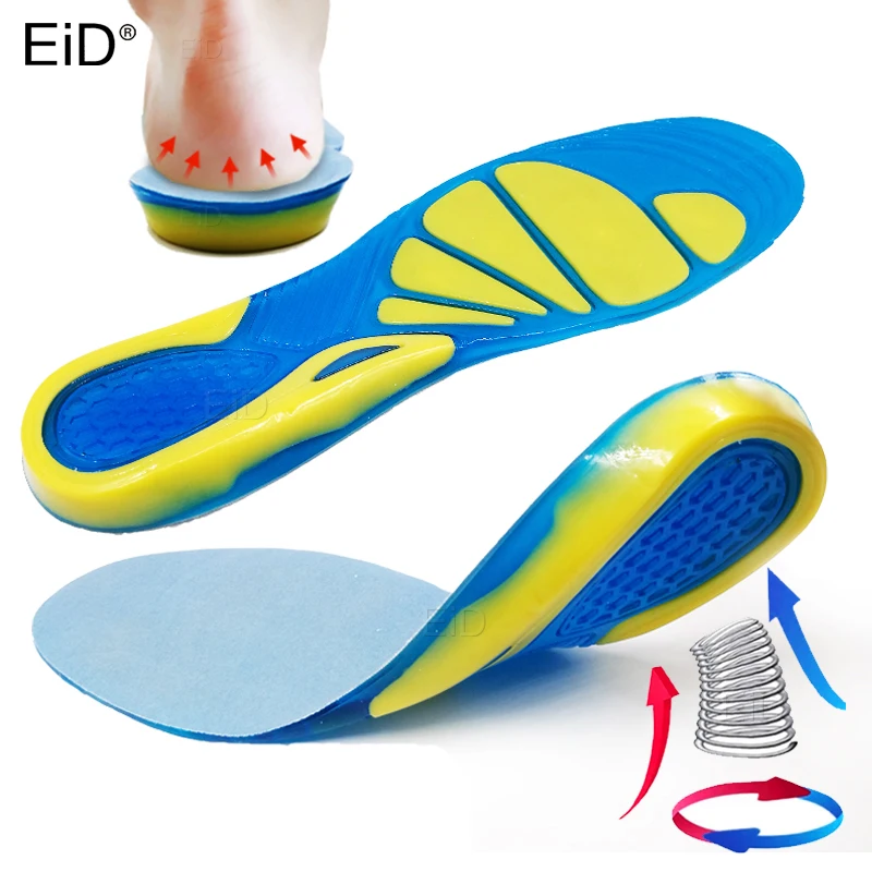 Eid Silicone Nonslip Gel Soft Sport Shoe Insoles Massaging Orthopedic Insole Foot Care For Feet