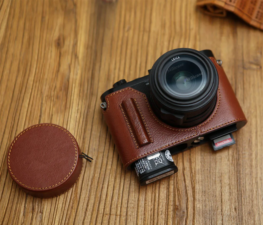 AYdgcam ручной работы из натуральной кожи чехол для камеры видео половина сумка упор для большого пальца Hos обуви для Leica Q2 Ретро винтажный нижний чехол