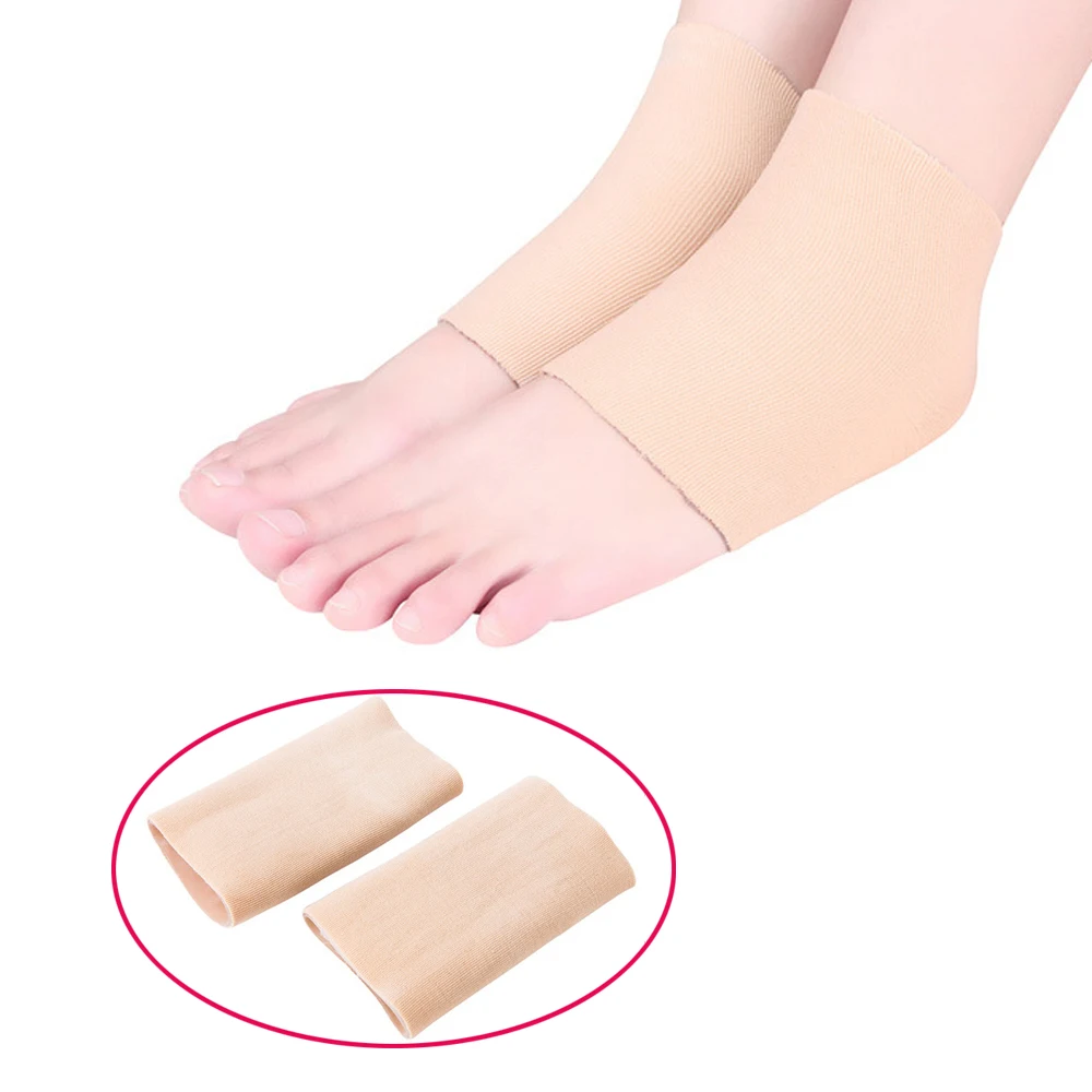 2Pcs Delicate Silicone Moisturizing Gel Heel Socks Like Cracked Foot Skin Care Protector Feet Massager Foot Pain Relief Z28201