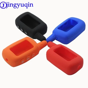 

jingyuqin Remote 3 Buttons Silicone Key Case Remote For Starline A6 A9 A8 LCD 2-Way Alarm Controller Keychain Cover