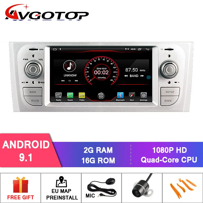 Cheap AVGOTOP Android 9 Car Radio Navigation Player for FIAT OID PUNTO MP3 MP4 Wifi Vehicle GPS Multimedia 1