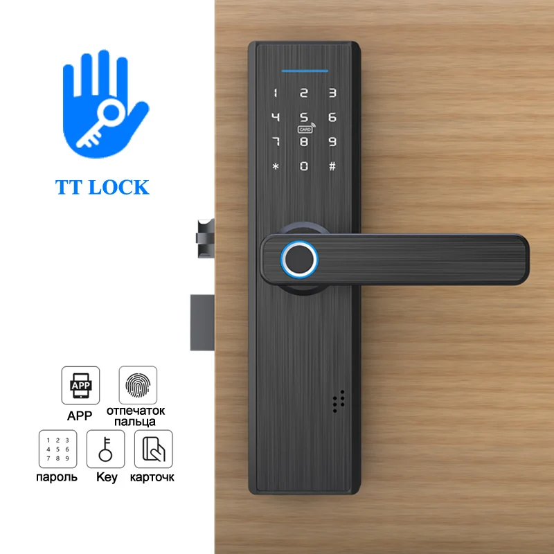 TTLock App дверной замок Wifi отпечатков пальцев цифровой умный Bluetooth электронный