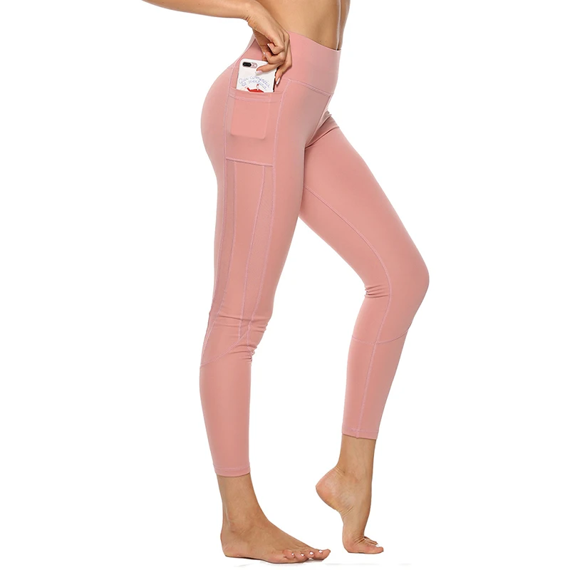 Сетчатые лоскутные леггинсы для женщин весенние брюки с эластичной резинкой на талии до щиколотки леггинсы для фитнеса женские обтягивающие брюки