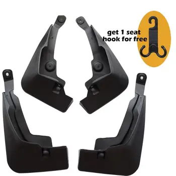 

4Pcs Car Front&Rear Mudflaps Splash Guards Mudguards Mud Flap Plastic Black Auto Accessories for Toyota Rav4 2019 YC101031