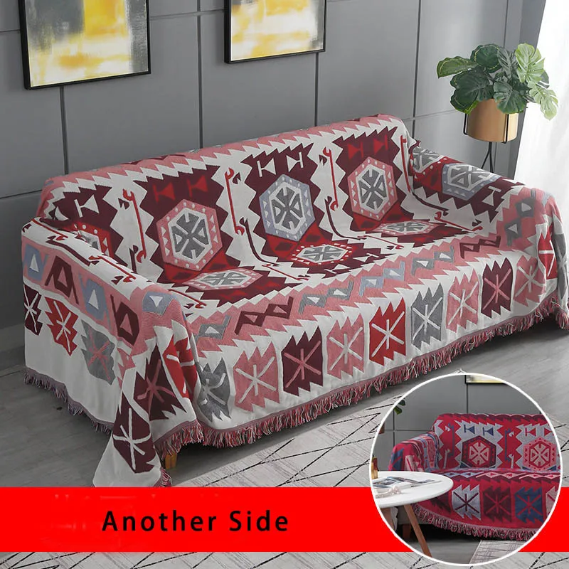 style 6 Богемное хлопковое вязаное декоративное одеяло для дивана, покрывало с нитью для кровати, мягкая кровать, винтажный домашний декор, диван с обивкой из гобелена, покрывало - Цвет: style 6