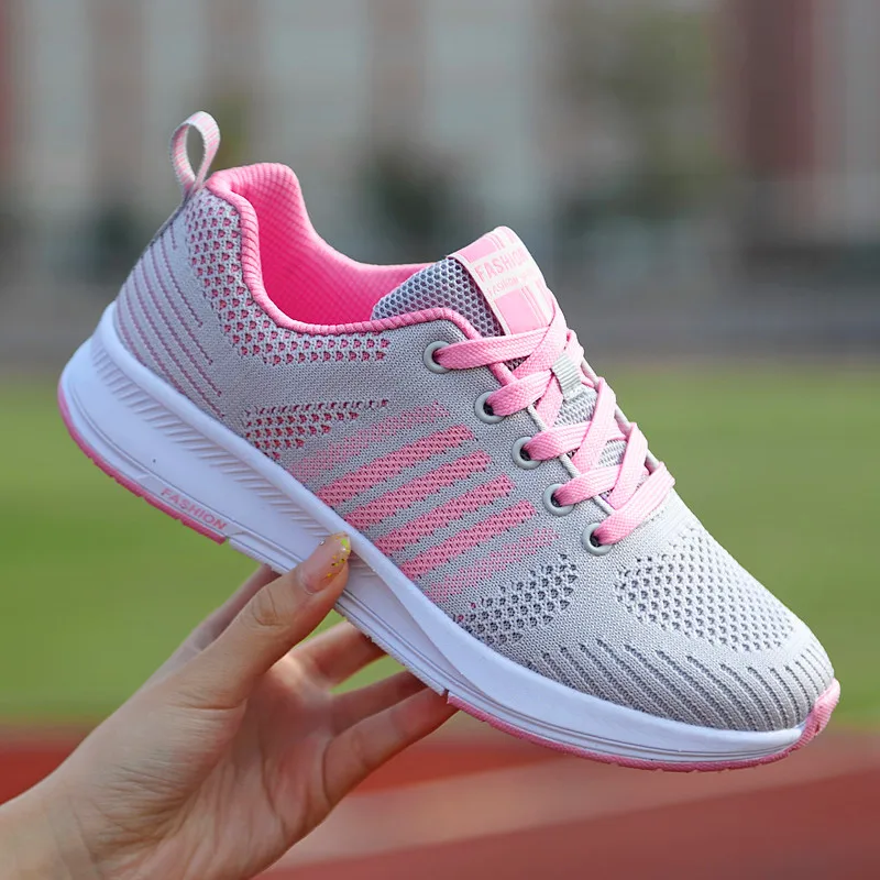 

Women Vulcanize spring auntum Shoes Summer Breathable fashion Trainers Casual Shoes Cheap Pink Canvas Soft bottom Shoes Sneakers