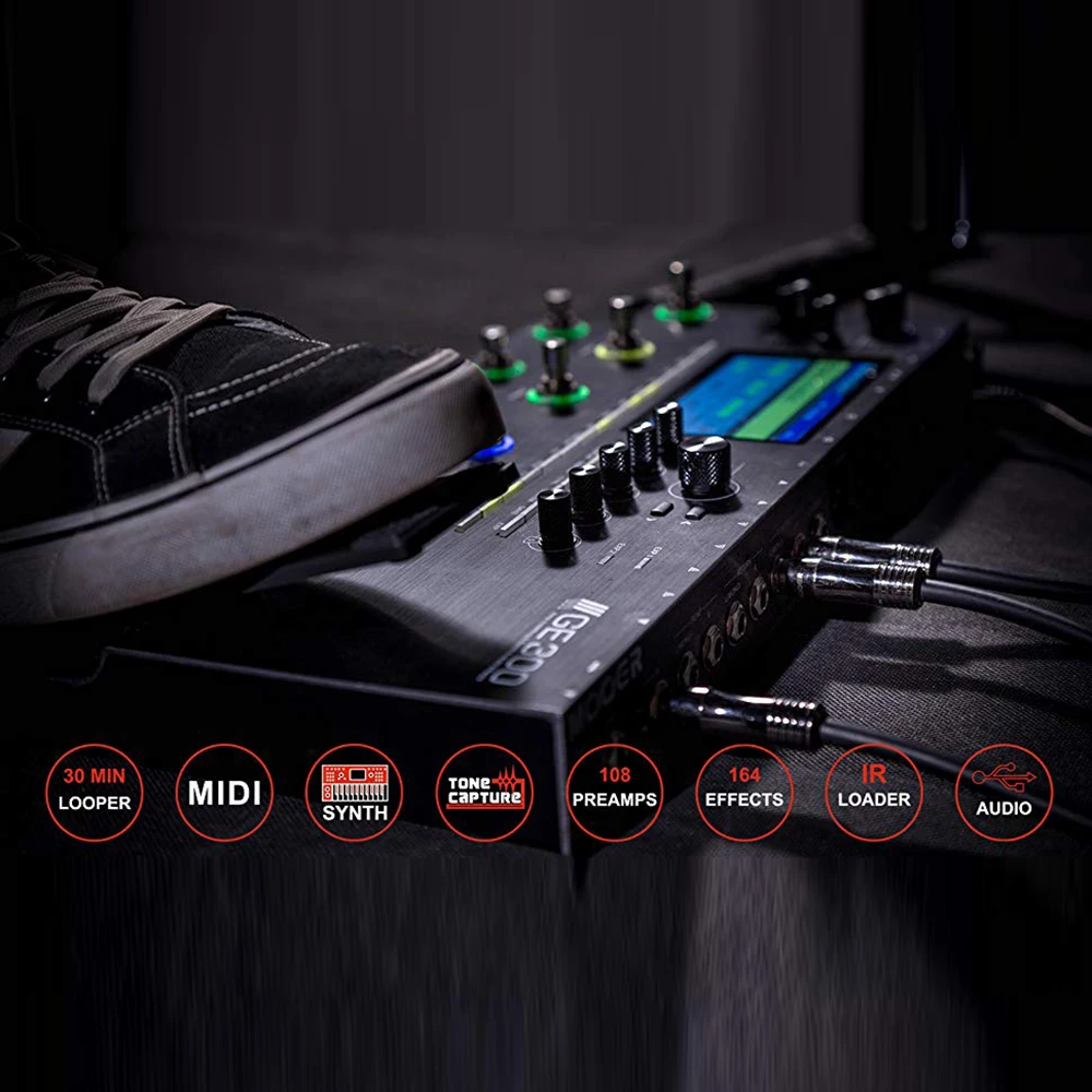 MOOER GE300 мультиэффектный процессор петля 30 минут 108 Ампер модели 43 ИК динамик кабины модели Tone Capture мульти гитарная педаль