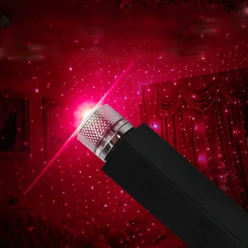 

Roof USB Plug Led Home Car Projector Light Interior Night Star Decorative Accessories Party Ambient Atmosphere Adjustable