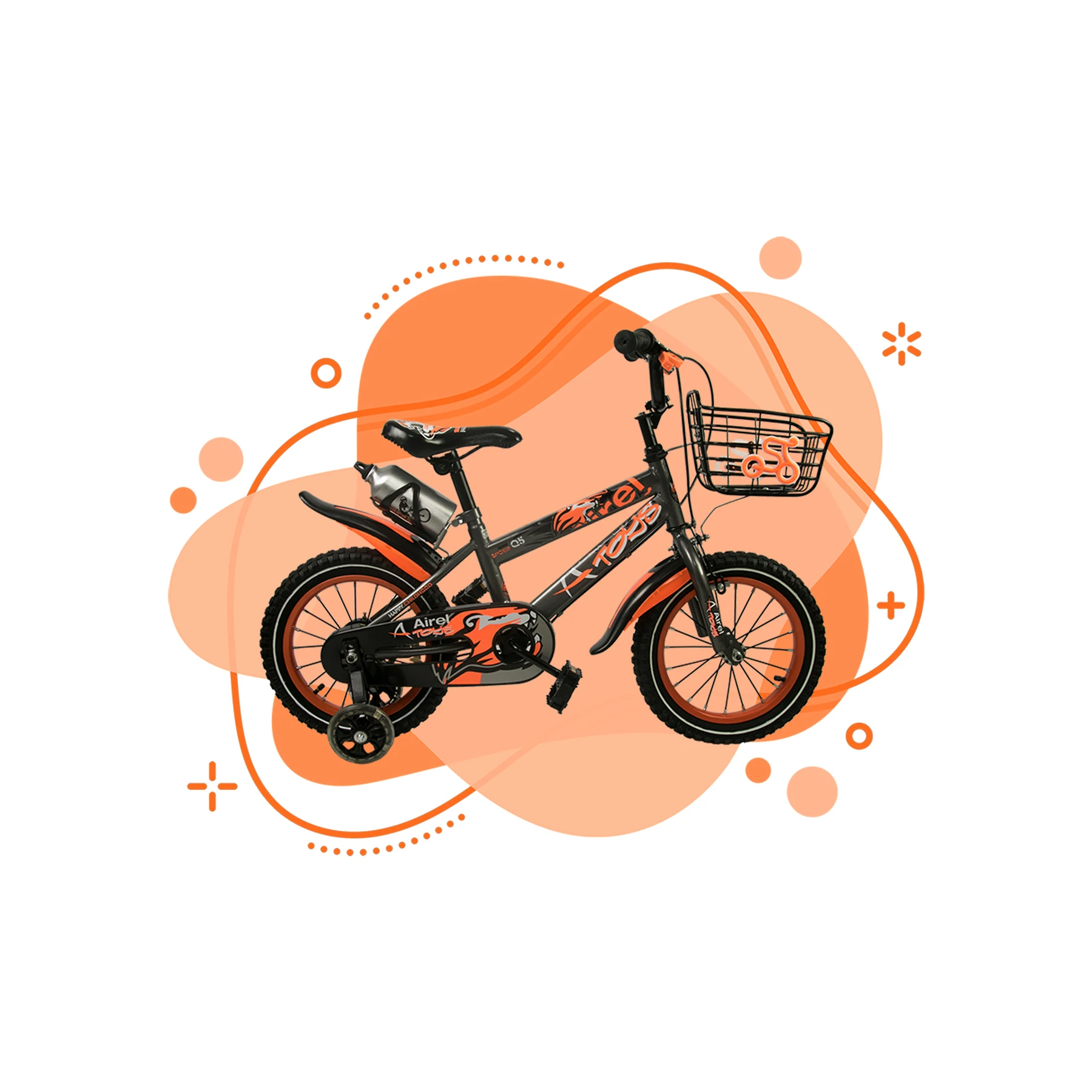 Airel puzzles child bike s for Children and girls toddler | Bike with Ruedines and sets basket | Bike Children 3-8 years | bike 14,16, 18 Inch Airel puzzles child bike s for Children and girls toddler | Bike with Ruedines and sets basket | Bike Children 3-8 years | bike 14,16, 18 Inch