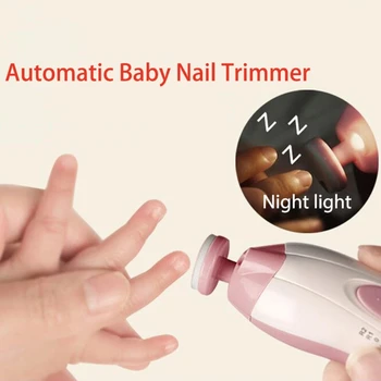 

Electric Baby Nail Trimmer Manicure Pedicure Clipper Cutter Scissors Kids Infant R2JF