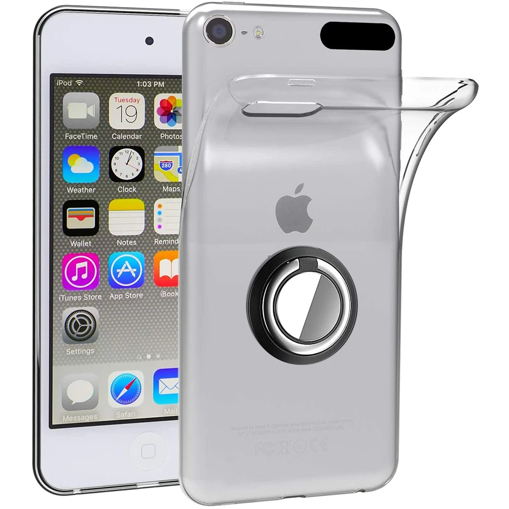 para Apple Ipod Touch 6 7, de TPU suave a prueba de golpes, soporte para anillo de dedo, 5|Fundas antigolpes para teléfono| - AliExpress