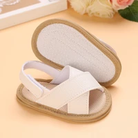 Prewalker 2023 New Summer Baby Cross Hollow Soft Soles Sandal 0-18 Month Toddler Flat Booker 3