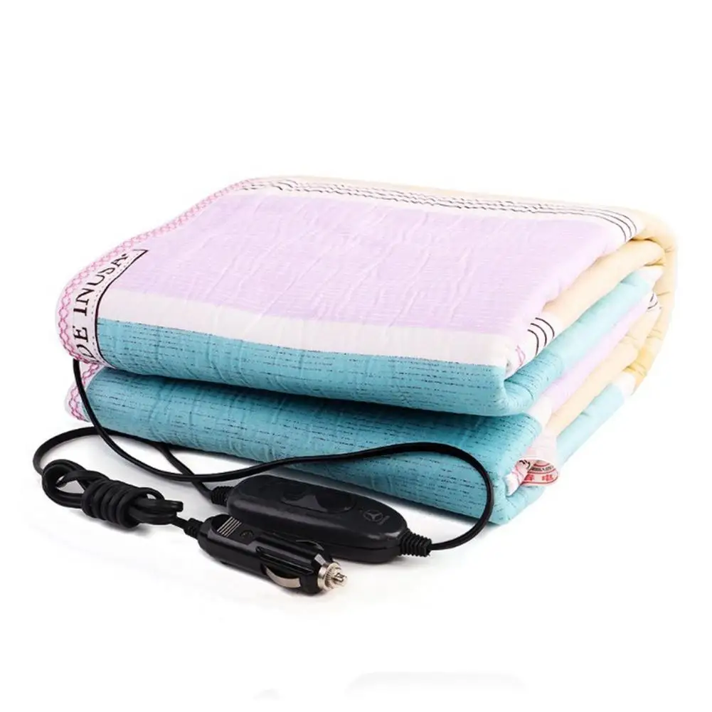 

12V/24V Car Electric Heating Blanket With Cigarette Lighter Electric Heating Quilt Large Truck Electric Heating Cushion(Color Ra