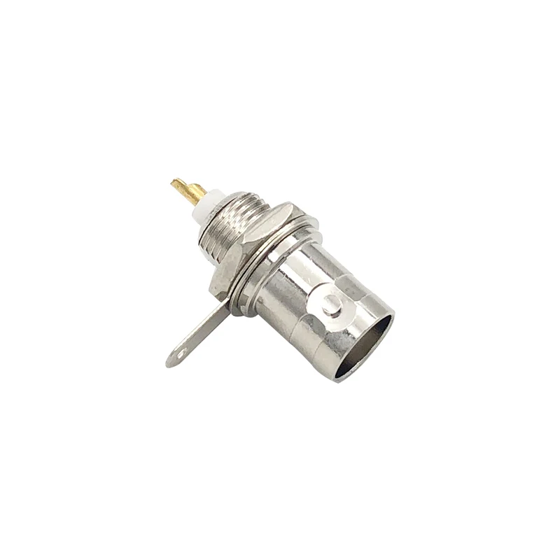 5Pcs/lot BNC Female Socket Solder Connector Chassis Panel Mount Coaxial Cable For Welding Machine Parts