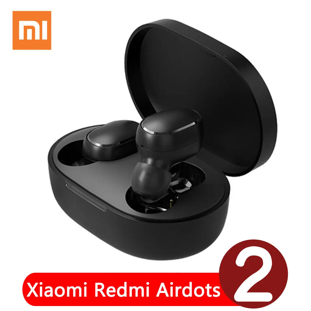 TWS стереонаушники Xiaomi Redmi Airdots 2 с поддержкой Bluetooth 5 0 и ИИ управлением|Наушники