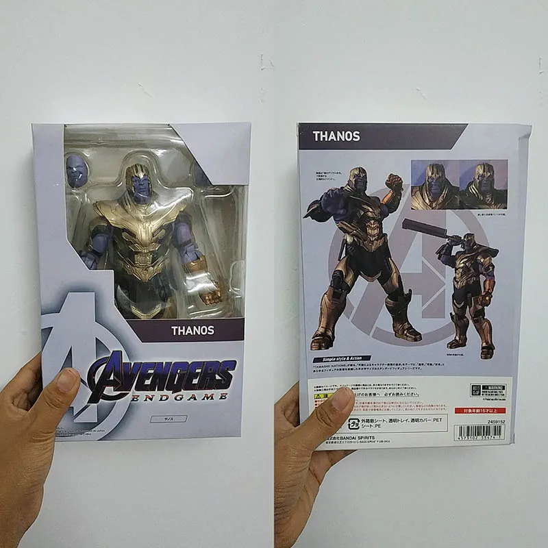 18 см SHF Thanos чудный Фильм Мстители 4 эндигра фигурка модель игрушки кукла для подарка