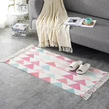 Хлопок и Конопляный ковер прикроватная кровать для спальни коврик японский тканевый машинная стирка гостиная чайный столик коврик для ног