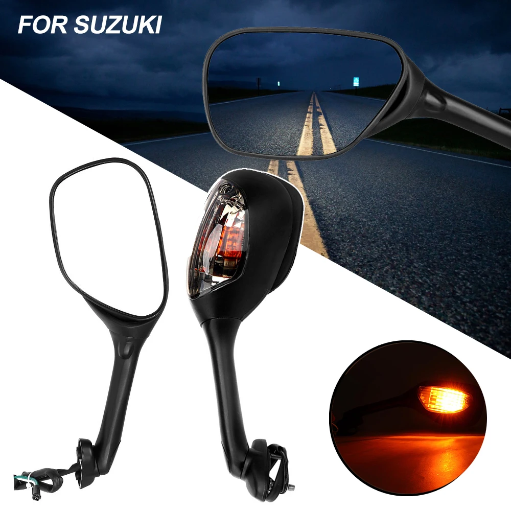 KEMiMOTO Espelho Retrovisor Da Motocicleta para Suzuki GSXR 600 750 2006 2007 2008 2009 2010 GSXR 1000 2005 2006 2007 2008 K6 K7 K8