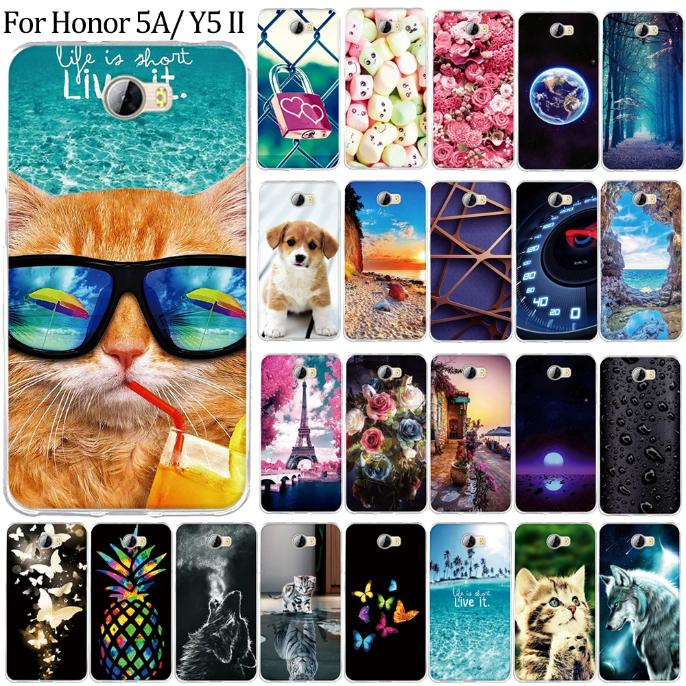 Чехол для Huawei Y5 II Y5II 2 чехол Honor 5A телефона из ТПУ силиконовый LYO L21 Coque|case for huawei y5|case