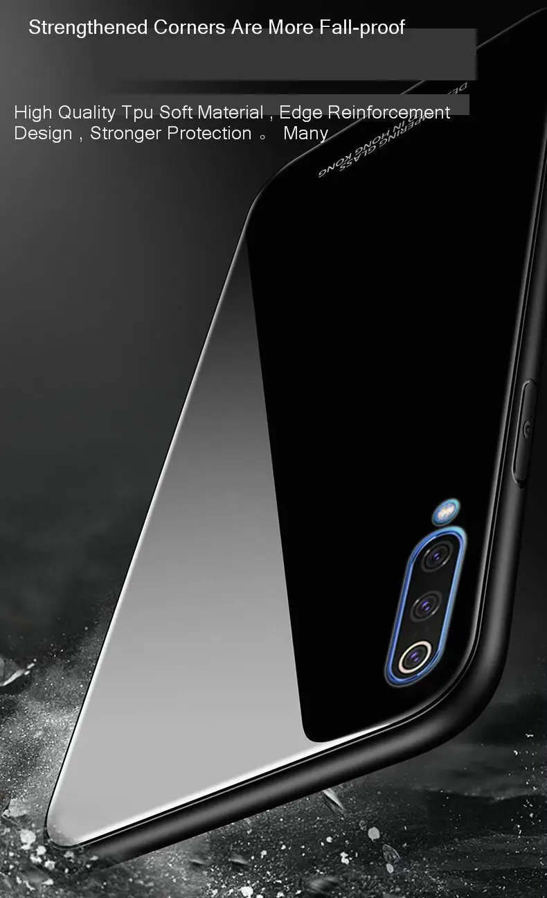 Роскошный чехол из закаленного стекла для Xiaomi mi 9 9 SE, магнитный автомобильный держатель, Противоударная задняя крышка для Xiaomi mi 9t mi 9 Se Lite Cc9 A3, чехол