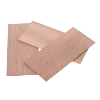 

3pcs Guitar Parts Head Veneer Sapele Wood Headstock Luthier Tonewood DIY Tool Guitar Accessories