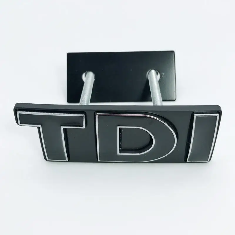 1 шт. металлические TDI автомобильные наклейки на решетку значок авто эмблема значок автомобильный Стайлинг для Volkswagen Golf Passat Lamando SAGITAR MAGOTAN POLO - Название цвета: black
