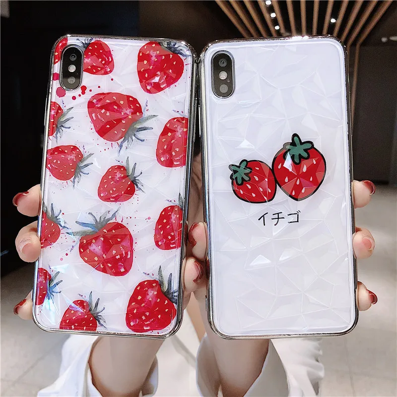 INS Summer Day Hipster Strawberry Iphonexs MAX Phone Case iPhone 8 /7plus Shatter-resistant 6sxr Female Applicable