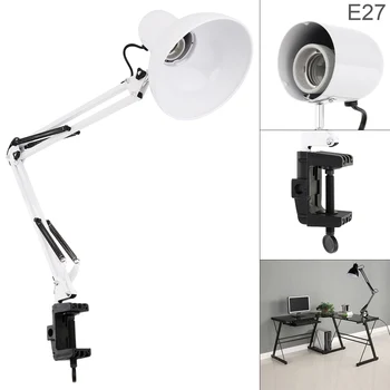 

Universal Led Iron Long Arm Folding Clip Eye Protection and Light Mending Table Lamp for Study / Office Work / Bedroom / Gift