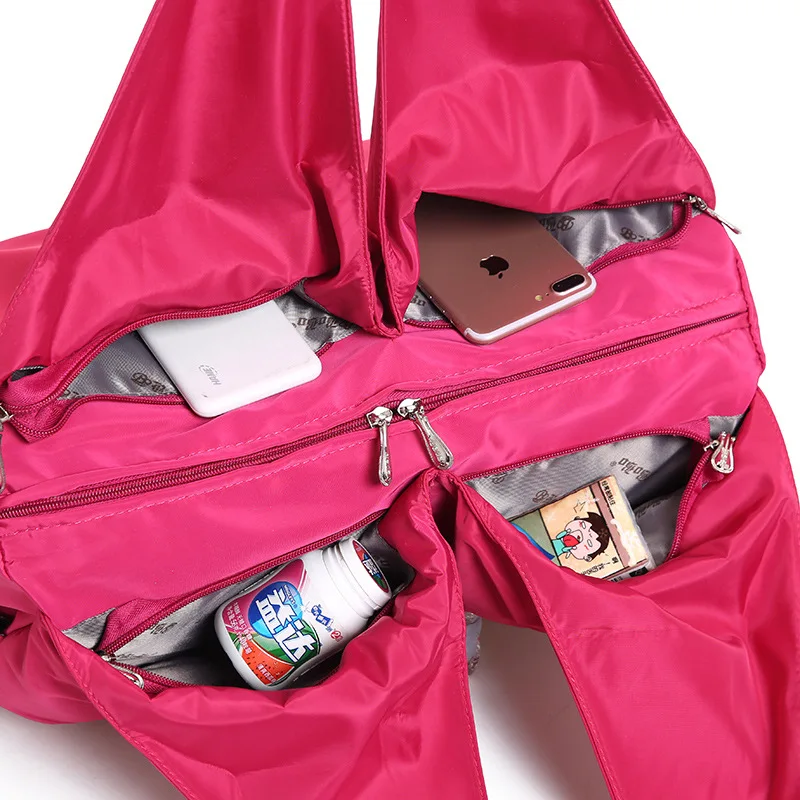 New Fashion Mother Nappy Diagonal Bag Baby Care Tote Solid Color Nylon Mummy Outdoor Travel Handbag For Women Maternity Backpack